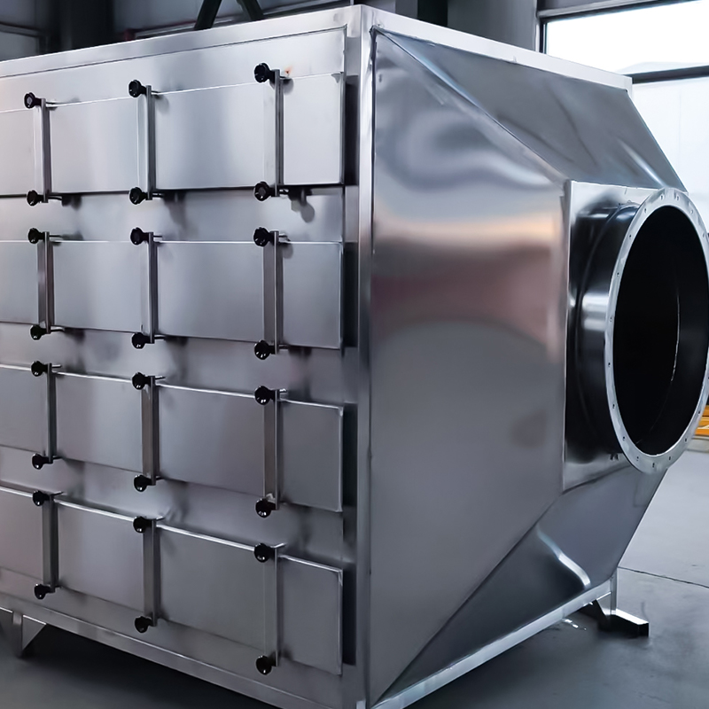 Štruktúra adsorpčnej krabice z nehrdzavejúcej ocele 304 s aktívnym uhlím