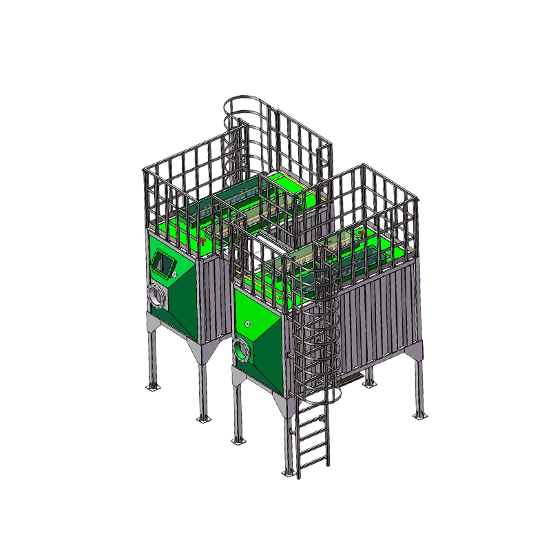 Adsorpčný box s aktívnym uhlím z uhlíkovej ocele s horným plnením a spodným plnením