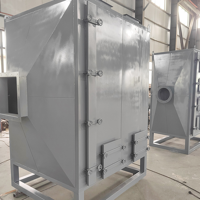 Adsorpčný box s aktívnym uhlím z uhlíkovej ocele s horným plnením a spodným plnením